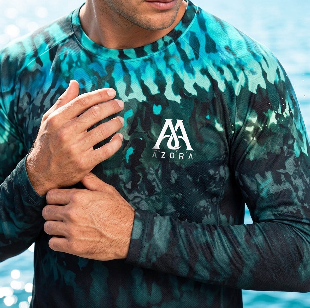 ABYSS TIDE CAMO - UPF50 LONG SLEEVE